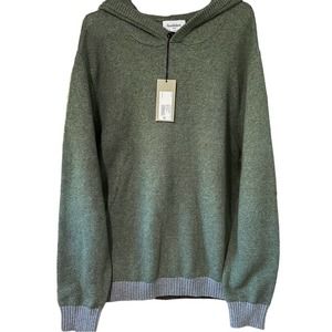 BNWT! Goodfellow Men's Hooded Solid Pullover Sweater, Olive Green